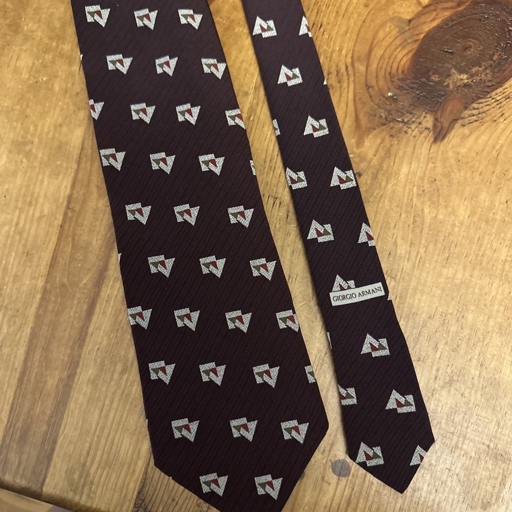 GIORGIO ARMANI Cravatte Silk Necktie ITALY Designer Tie